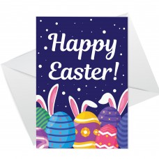 Easter Greetings Card Friends Family Happy Easter For Kids Child