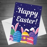 Easter Greetings Card Friends Family Happy Easter For Kids Child