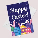 Easter Greetings Card Friends Family Happy Easter For Kids Child