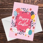 Happy Easter Greetings Card For Kids Children Students Teacher 