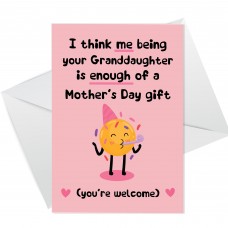 Funny Mothers Day Card For Nan Joke Nan Card Nan Card