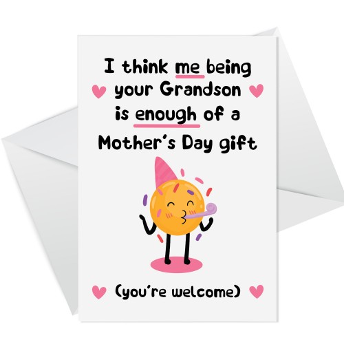 Funny Mothers Day Card For Nan Joke Nan Card Nan Card