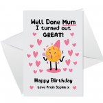 Funny Birthday Card For Mum From Daughter Son Joke Birthday Card