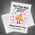 Funny Birthday Card For Mum From Daughter Son Joke Birthday Card