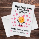 Funny Birthday Card For Mum From Daughter Son Joke Birthday Card