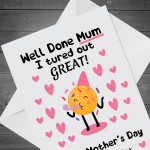 Funny Birthday Card For Mum From Daughter Son Joke Birthday Card