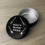 Personalised Guitar Pick Tin Gift For Musician Guitarist