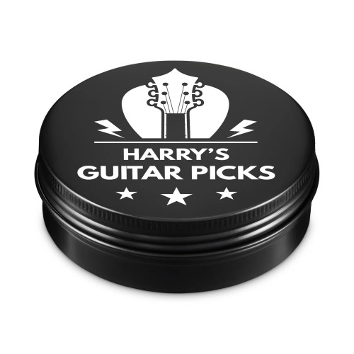 Personalised Guitar Pick Tin Birthday Gifts For Men Women Gift