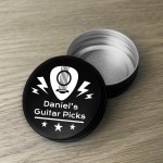 Guitar Pick Tin Personalised, Birthday Gifts For Men Women