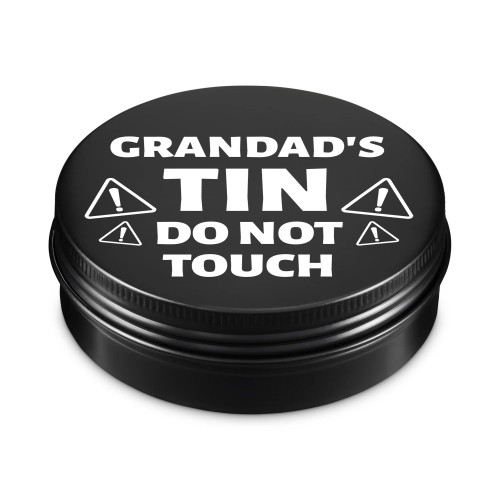 Funny Grandads Tin Do Not Touch Gift For Grandad Fathers Day