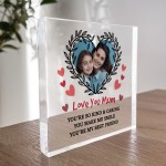 LOVE YOU MUM Gift For Mothers Day Personalised Photo Block