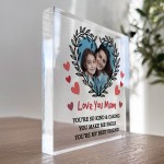LOVE YOU MUM Gift For Mothers Day Personalised Photo Block