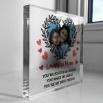 LOVE YOU MUM Gift For Mothers Day Personalised Photo Block