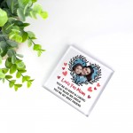 LOVE YOU MUM Gift For Mothers Day Personalised Photo Block
