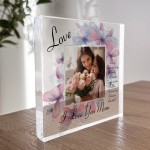 Personalised Mothers Day Birthday Gift For Mum Photo Block