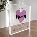 Mothers Day Gift From Granddaughter Grandson Best Nanny Gift