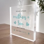 Mother And Son Plaque For Mum or Son Birthday Gifts For Mum