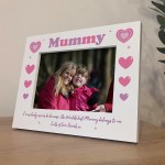 Mummy 7x5 White Frame Gift For Mum Mummy Gifts From Daughter