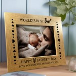 Happy 1st First Fathers Day Gifts Best Dad 7x5 Photo Frame Gift