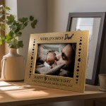 Happy 1st First Fathers Day Gifts Best Dad 7x5 Photo Frame Gift