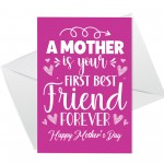 Mothers Day Card for Mum Best Friend Card For Mum On Mothers Day