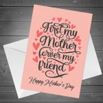 Mothers Day Card for Mum Forever My Friend Card For Mum