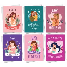 Mothers Day Cards 6 Pack Cute Mothers Day Cards Card For Mum Nan