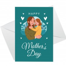 Happy Mothers Day Card For Mum From Daughter Cute Mothers Day 