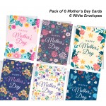 Mothers Day Cards 6 Pack Bundle For Mum Nan Nanny Mummy