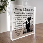 Mother And Daughter Plaque Mum Daughter Mum Gifts From Daughter