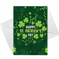 Happy St Patricks Day Greetings Card Lucky Irish Card For Family