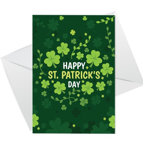Happy St Patricks Day Greetings Card Lucky Irish Card For Family