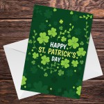 Happy St Patricks Day Greetings Card Lucky Irish Card For Family