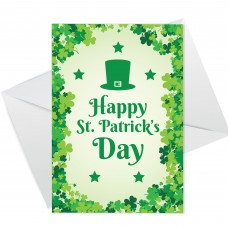Happy St Patricks Day Greetings Card Irish Day Card For Friends