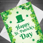 Happy St Patricks Day Greetings Card Irish Day Card For Friends