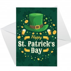 Happy St Patricks Day Greetings Card For Friends Family Mum Dad 