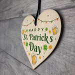 Happy St Patricks Day Wood Heart St Patrick's Day-Irish Day Gift