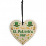 Happy St Patrick's Day-Irish Day Wood Heart Decorations