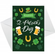 Happy St Patricks Day Greeting Card For Him Her Friends 