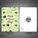 Happy St Patricks Day Greetings Irish Card For Friends Family