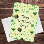 Happy St Patricks Day Greetings Irish Card For Friends Family