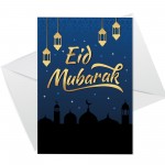 Eid Mubarak Cards Pack of 6 Ramadan Greetings Card For Family