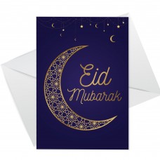 Eid Mubarak Card Happy Eid Mubarak Greetings Card Ramadan Card