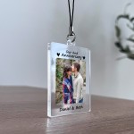 Custom Couple Keychain Personalised 2nd Anniversary Gift