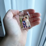 Custom Couple Keychain Personalised 2nd Anniversary Gift