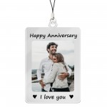 Custom Couple Keychain Personalised 1st 2nd 3rd Anniversary Gift