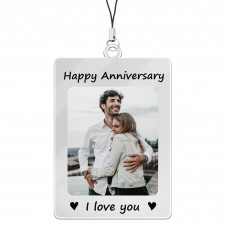 Custom Couple Keychain Personalised 1st 2nd 3rd Anniversary Gift