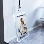 Custom Couple Keychain Personalised 1st 2nd 3rd Anniversary Gift