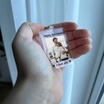 Custom Couple Keychain Personalised 1st 2nd 3rd Anniversary Gift