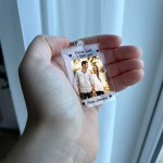 Personalised Photo Keyring For Boyfriend Girlfriend Drive Safe
